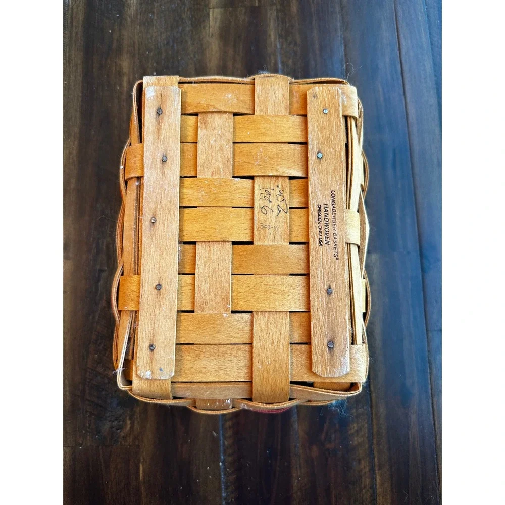 Longaberger Heartland Collection Rectangular Basket w/ Liner 1996 USA Handwoven